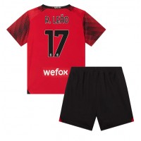 AC Milan Rafael Leao #17 Fußballbekleidung Heimtrikot Kinder 2023-24 Kurzarm (+ kurze hosen)